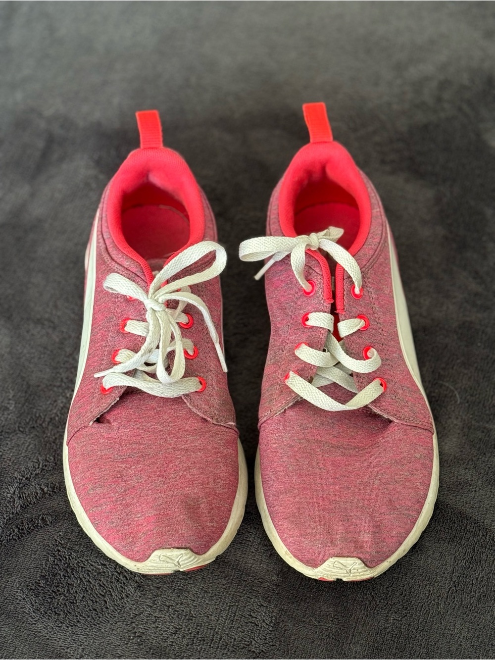 Puma Women's Heathered Pink Athletic Sneakers